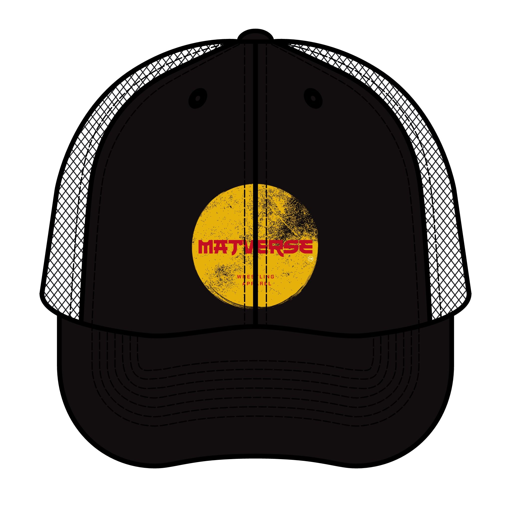 Trucker Retro Hat Gold Logo